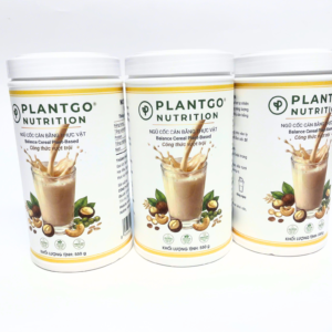 Combo 3 hộp NGŨ CỐC DINH DƯỠNG CÂN BẰNG THỰC VẬT PLANTGO NUTRITION 550 GRAM tặng 1 bình lắc